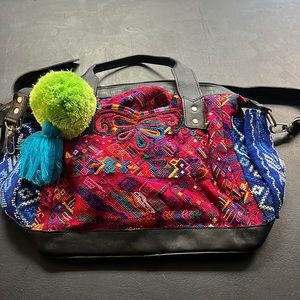 Colorful Embroidered Women's Backpack